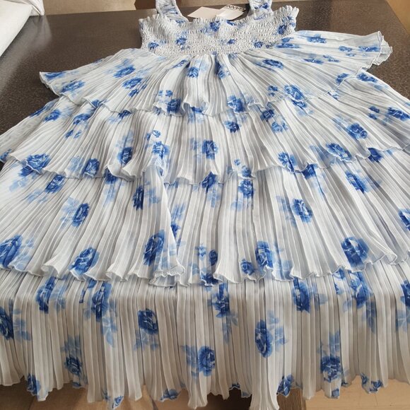 GANNI ! Floral tiered georgette midi dress ( 40 ) - Picture 7 of 13